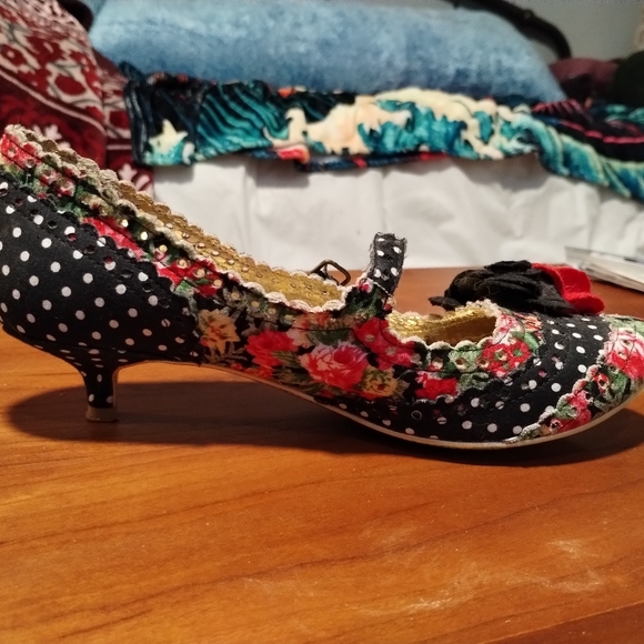 Irregular Choice black & white polka dot heels - Picture 4 of 10